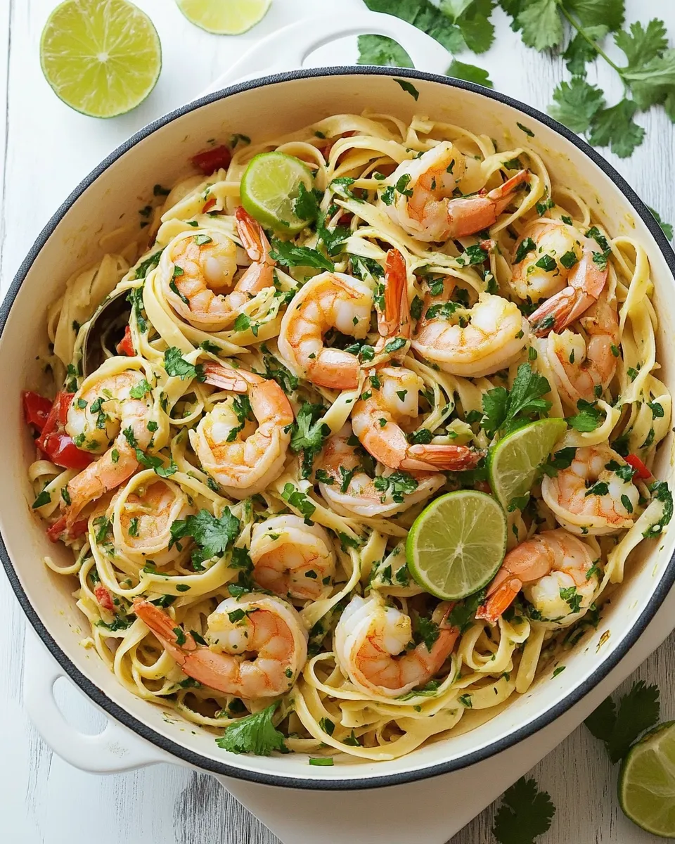 Easy Cilantro Lime Shrimp Pasta recipe photo