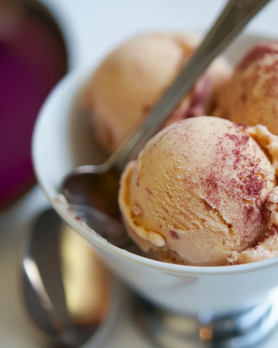 Easy Cinnamon Ice Cream food shot