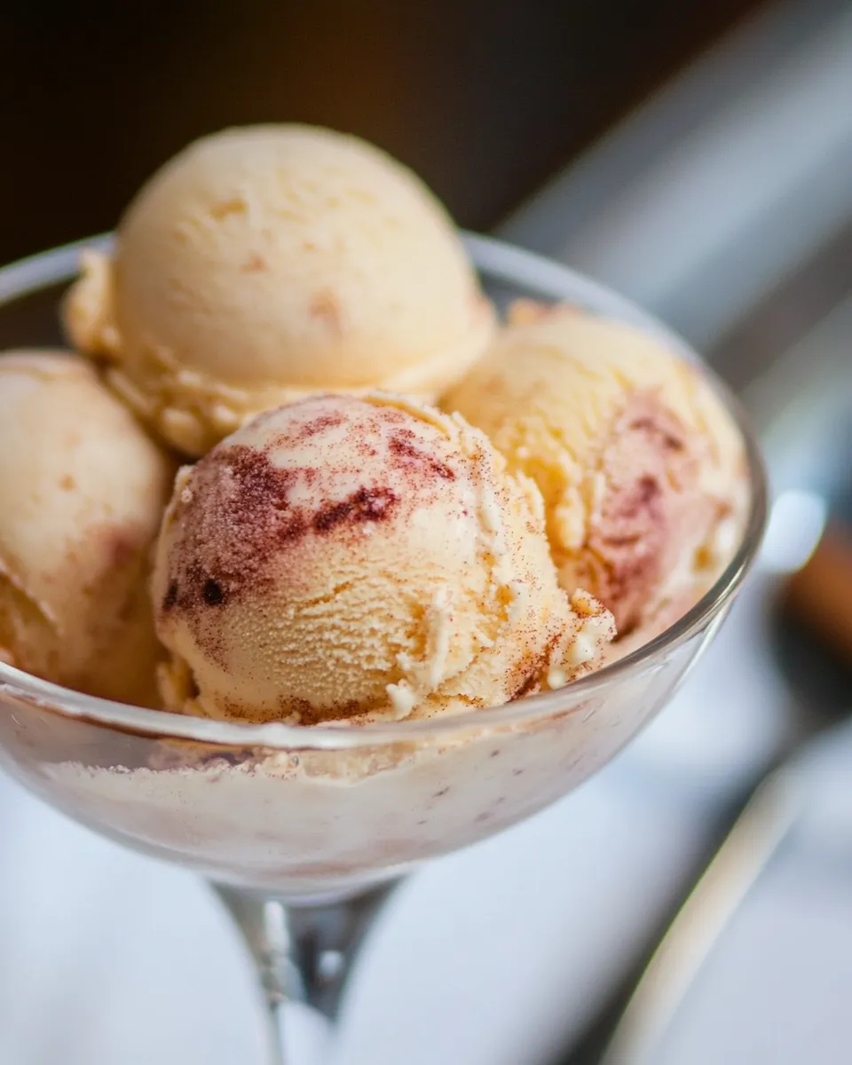 Delicious Cinnamon Ice Cream plate image