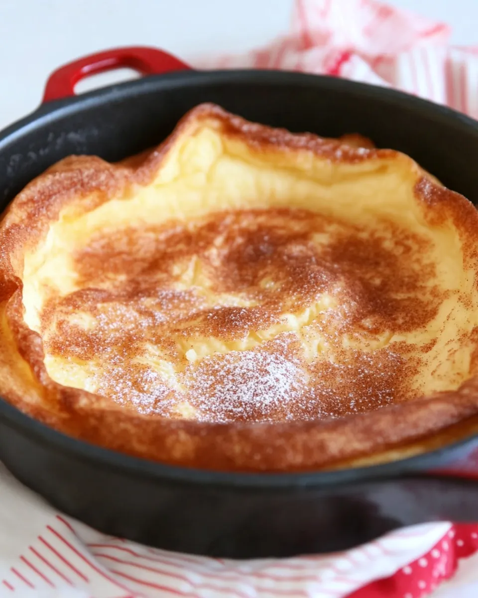 Delicious Cinnamon Sugar Dutch Baby dish photo