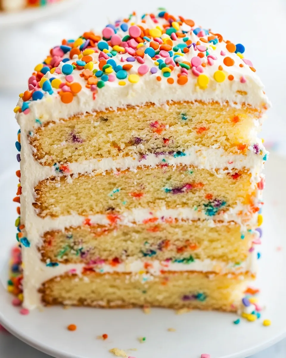 Quick Classic Birthday Cake Recipe food shot