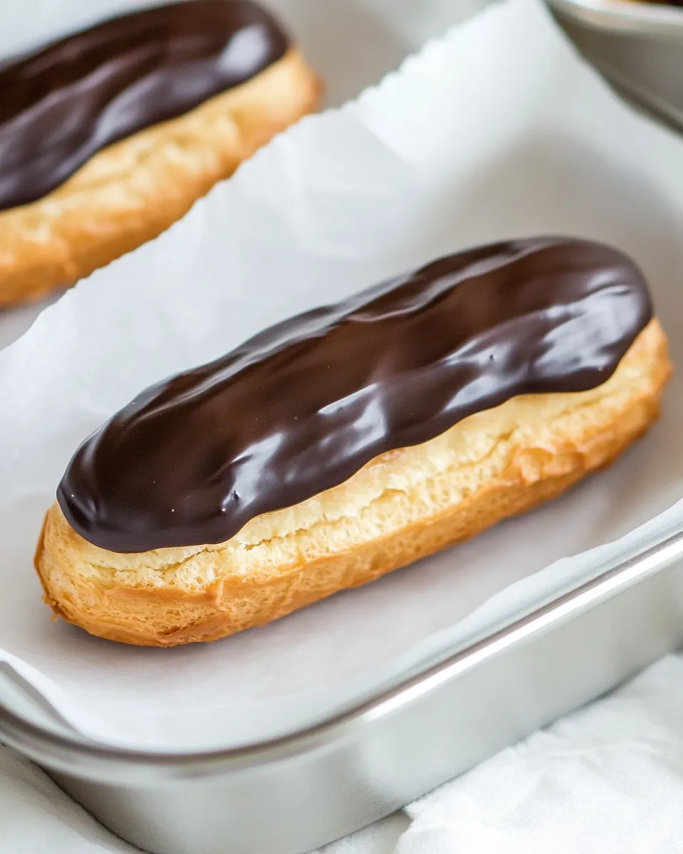 Delicious Classic Eclairs recipe image