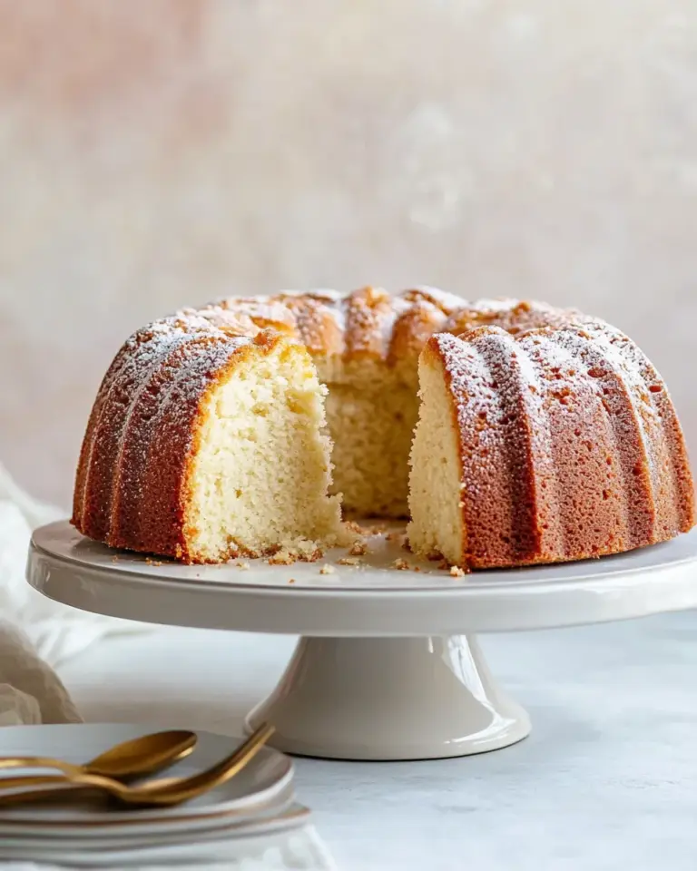 Homemade Classic Sour Cream Pound Cake photo