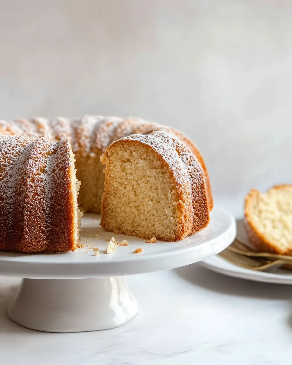 Easy Classic Sour Cream Pound Cake dish photo