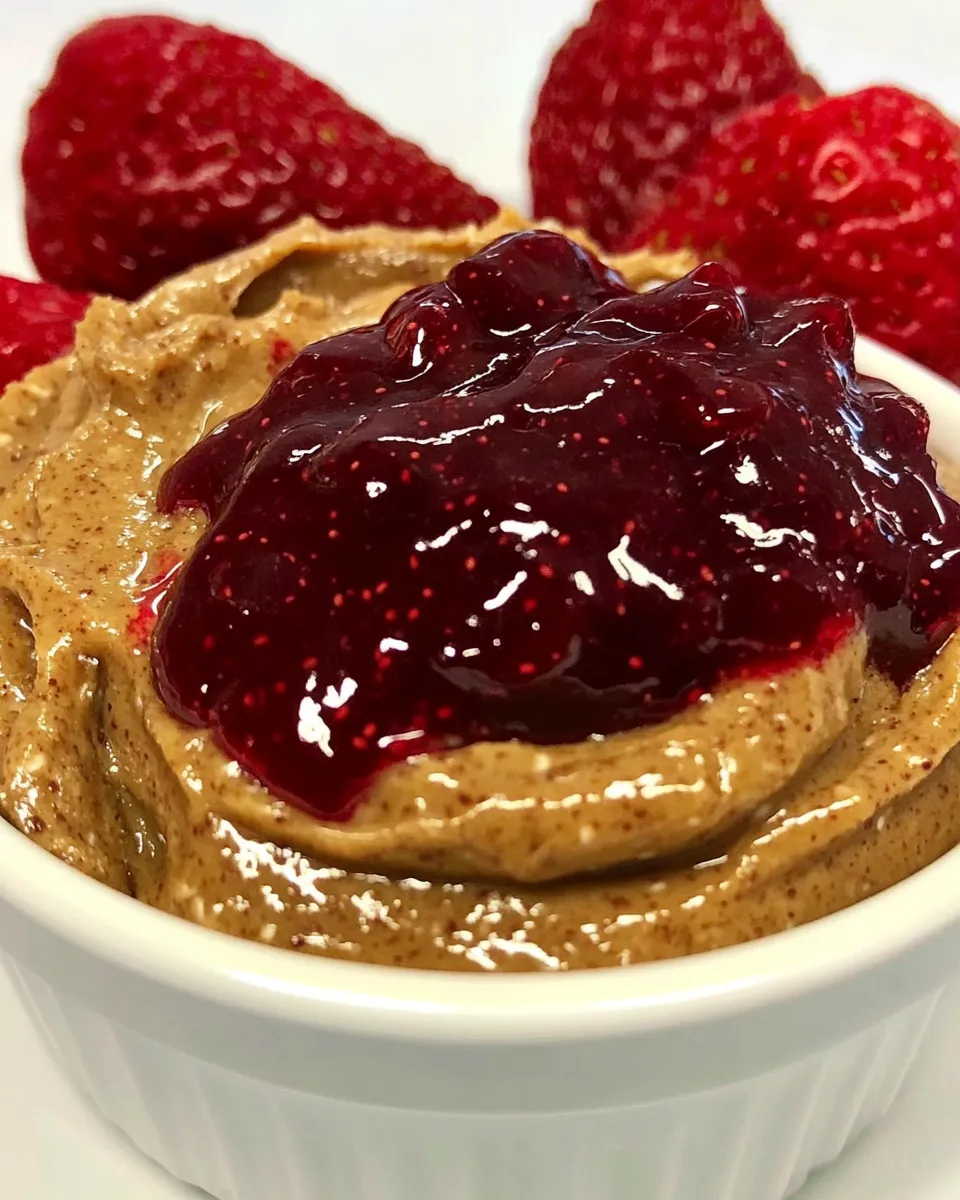 Homemade Clean Eating Almond Butter and Jelly photo