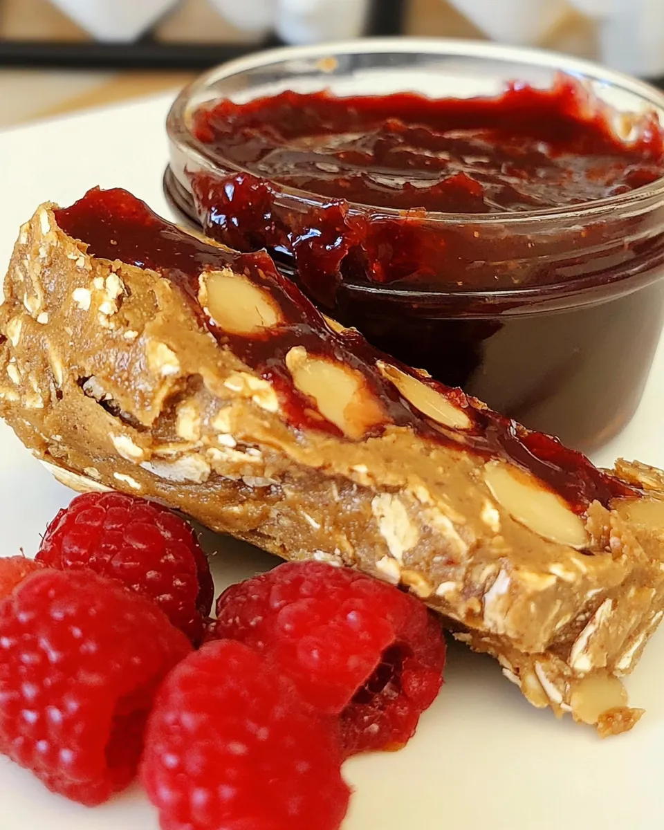 Delicious Clean Eating Almond Butter and Jelly recipe image