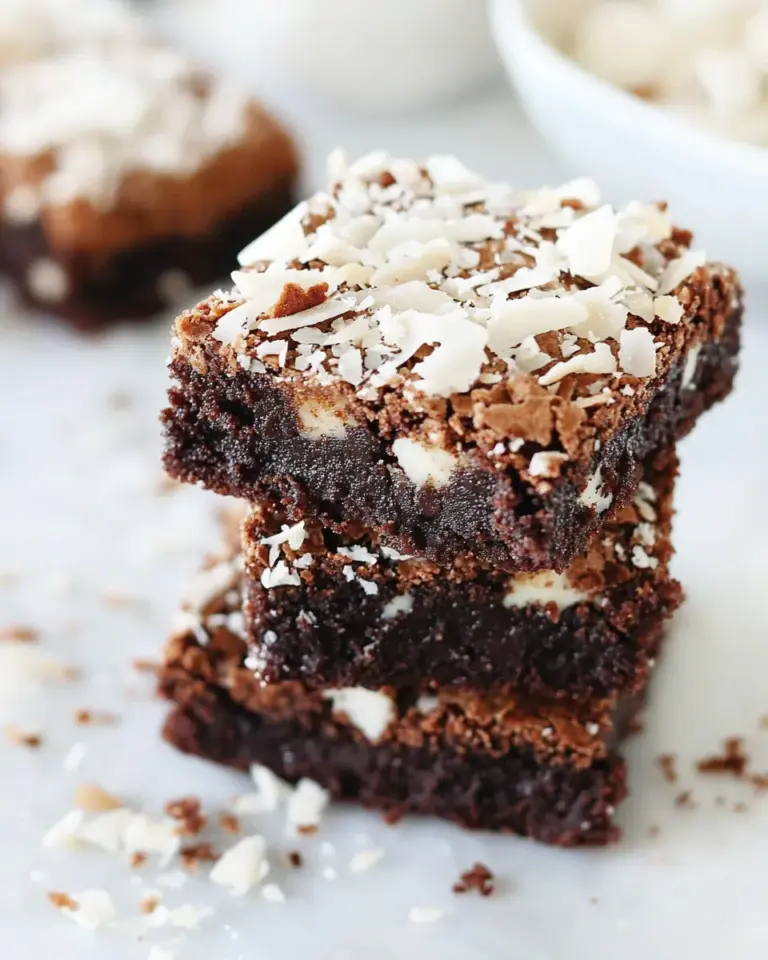 Homemade Coconut Brownies photo