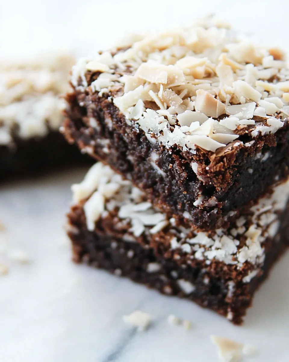 Classic Coconut Brownies image