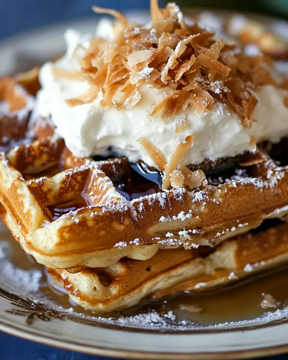 Classic Coconut Lime Waffles Recipe image