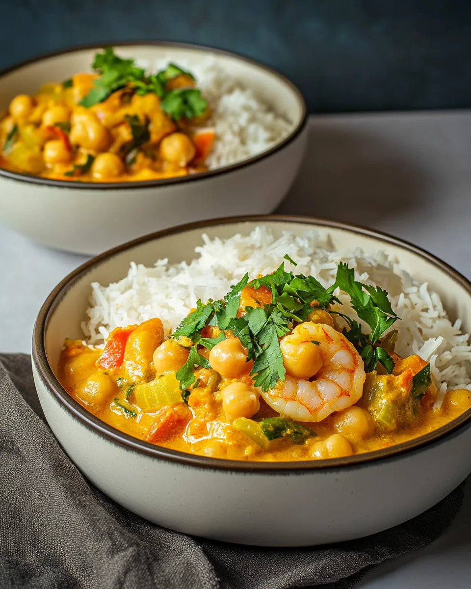 Healthy Coconut Shrimp Curry with Chickpeas picture