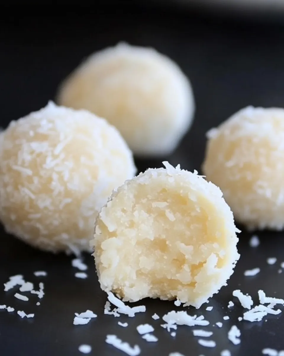 Easy Coconut Truffles recipe photo