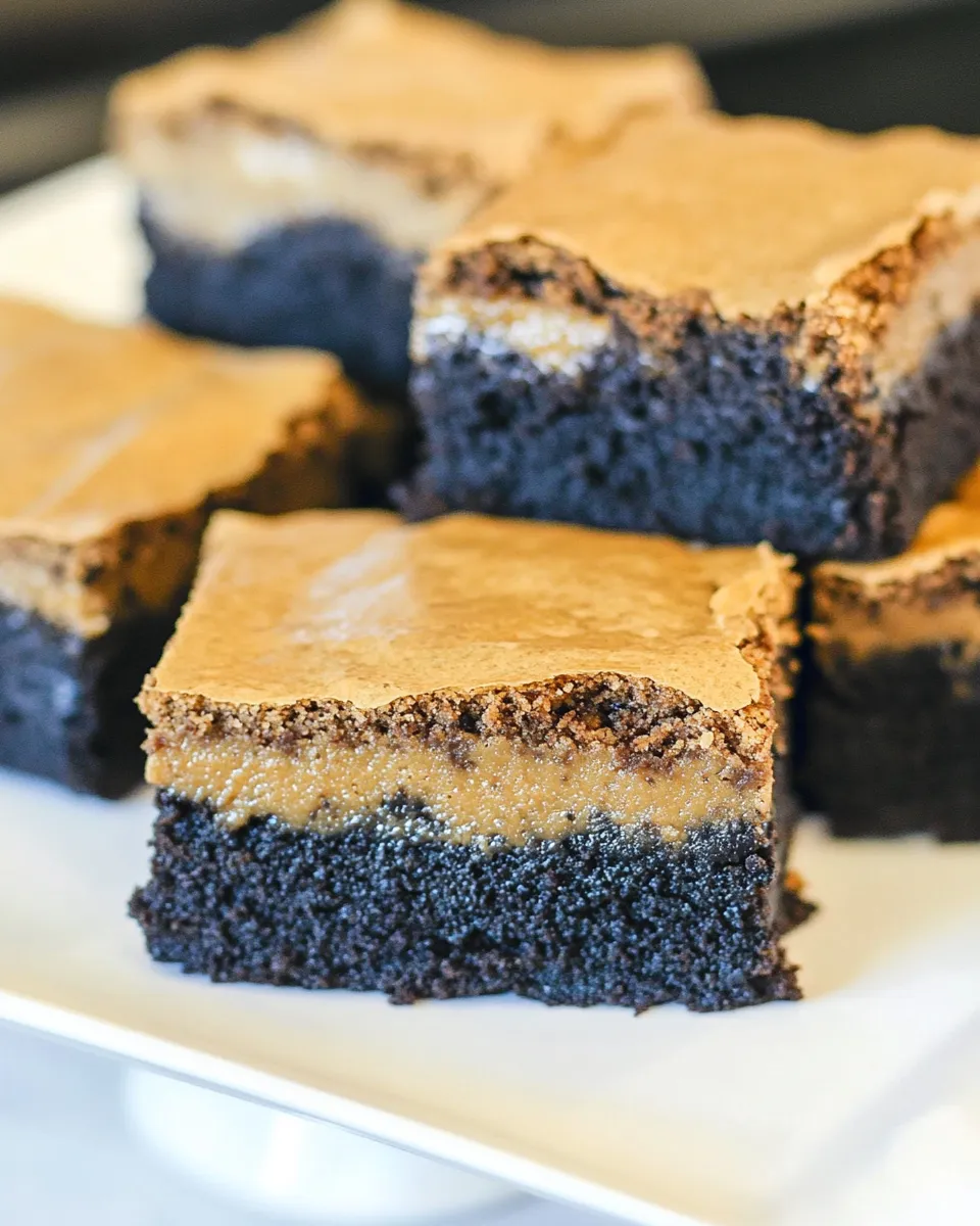 Easy Coffee Brownies (with Baileys) food shot