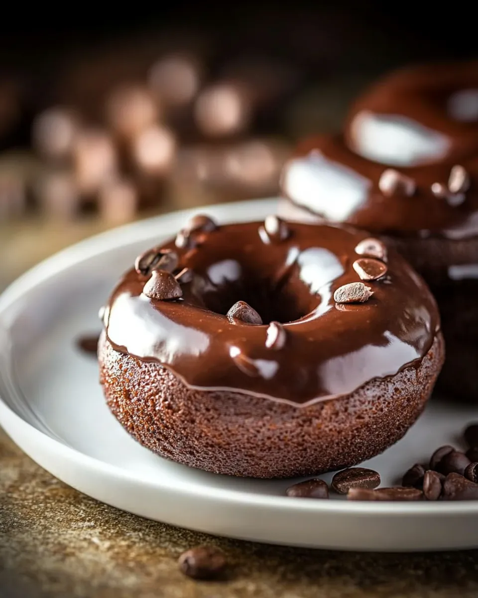 Delicious Coffee Lovers Chocolate Cake Donuts recipe photo