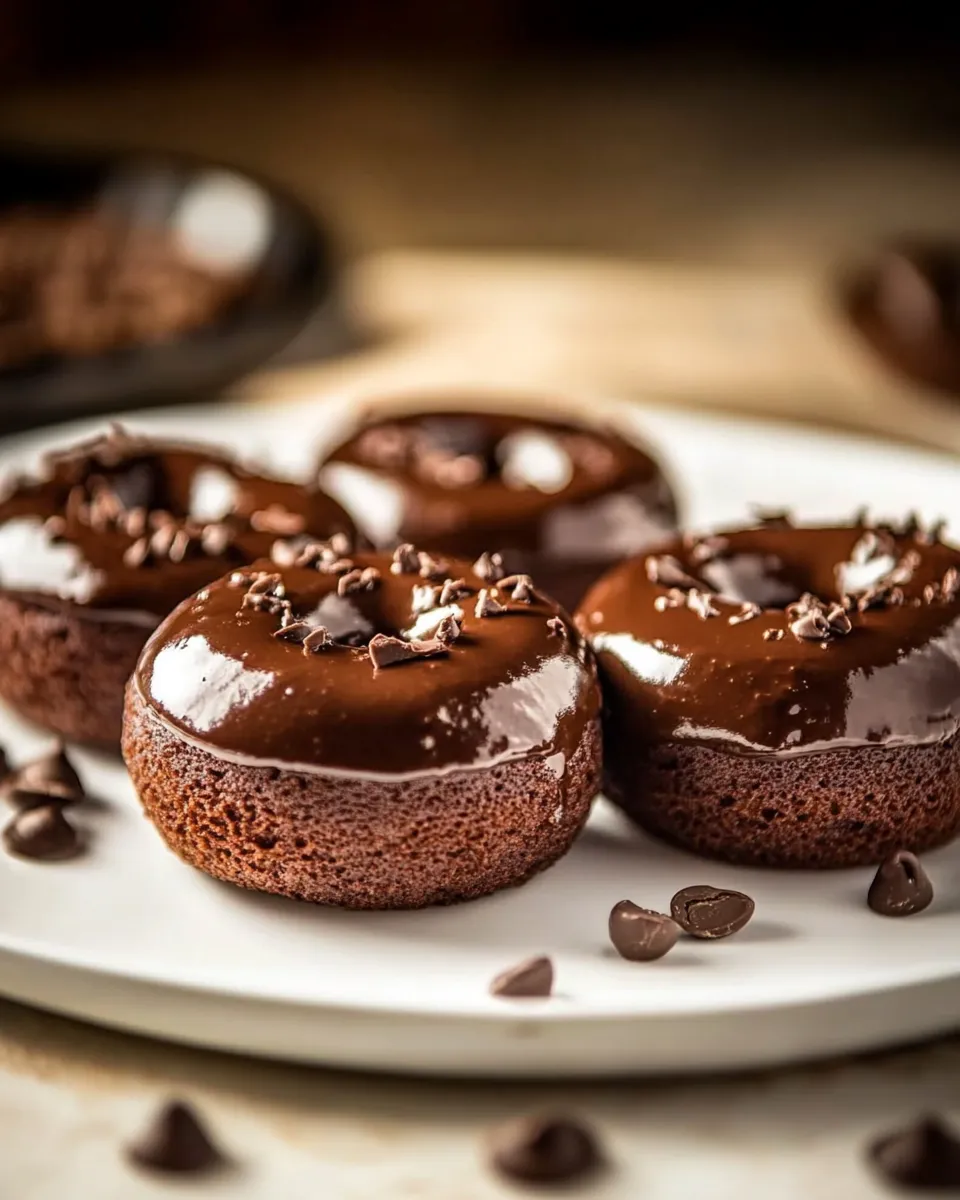 Perfect Coffee Lovers Chocolate Cake Donuts plate image