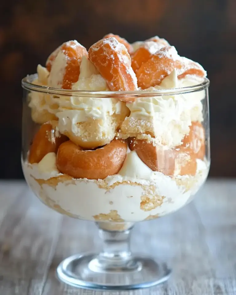 Delicious Coffee and Doughnuts Trifle recipe photo