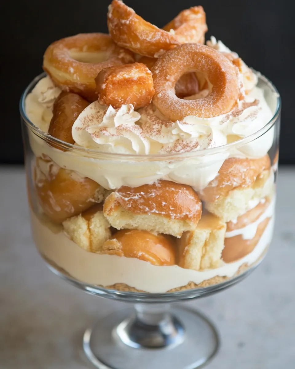 Homemade Coffee and Doughnuts Trifle image