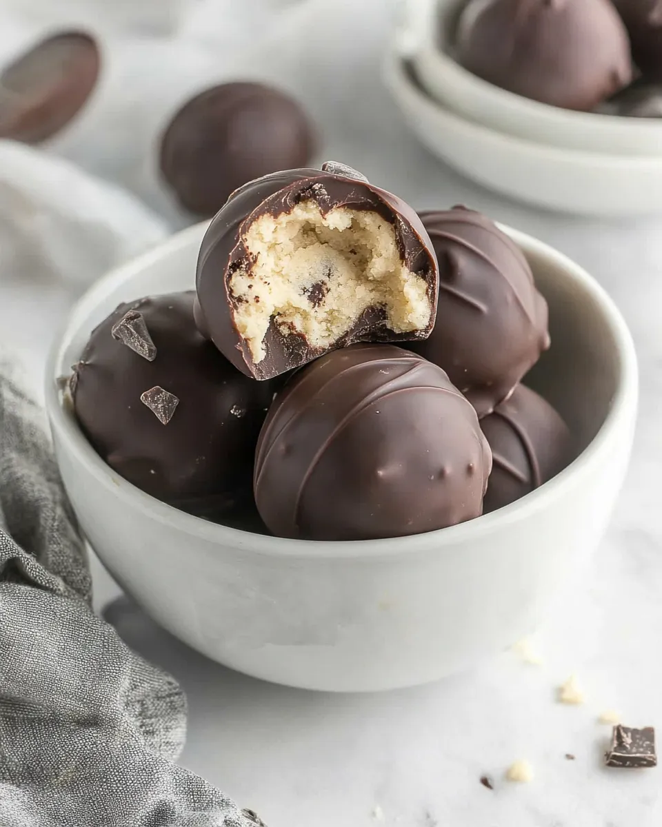 Delicious Cookie Dough Chocolate Truffles dish photo