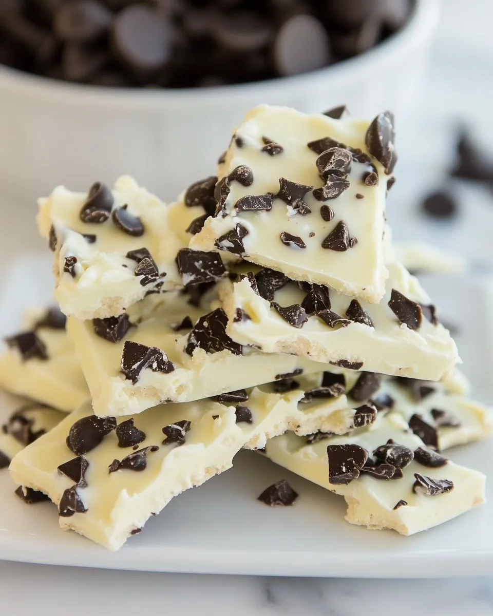 Homemade Cookies and Cream White Chocolate Bark recipe photo