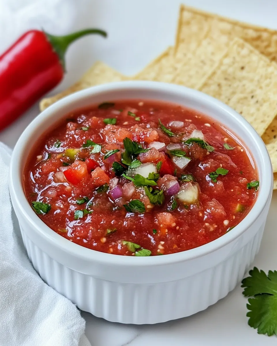 Homemade Copycat Chilis Salsa photo