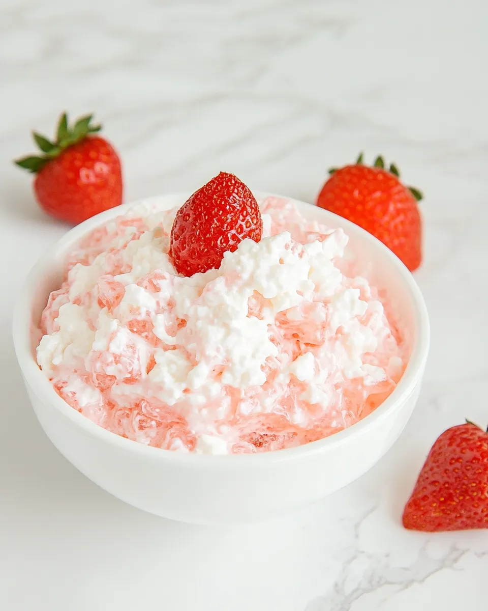 Easy Cottage Cheese Jell-O Salad recipe photo