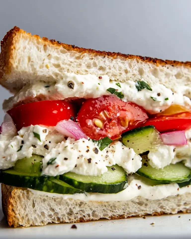 Homemade Cottage Cheese Sandwich photo