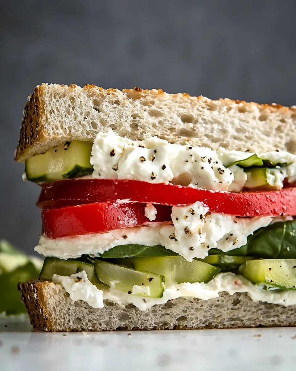 Classic Cottage Cheese Sandwich image
