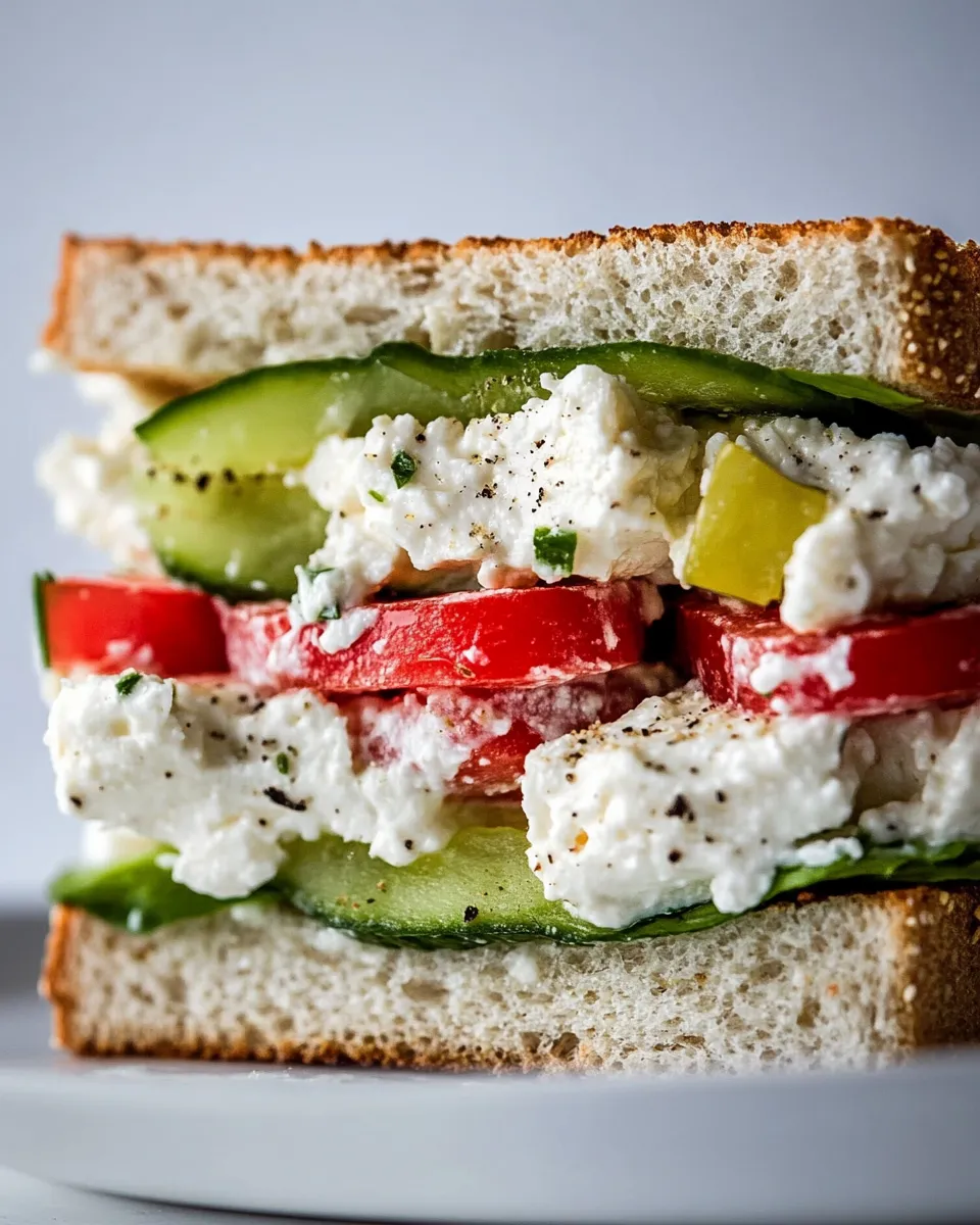 Easy Cottage Cheese Sandwich recipe photo