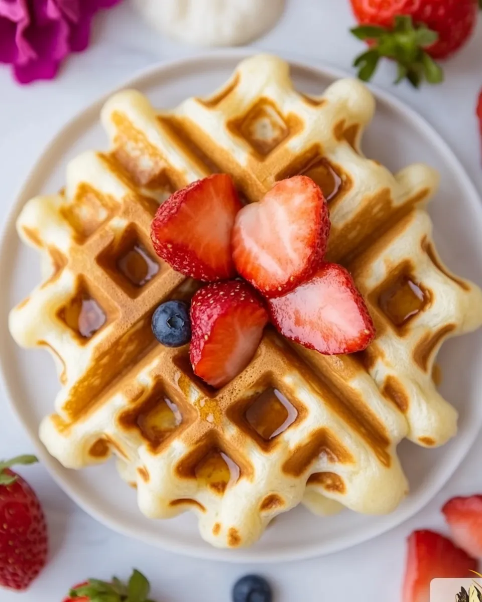 Easy Cottage Cheese Waffles dish photo