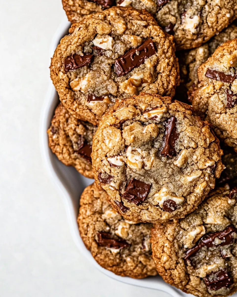Delicious Cowboy Cookies food shot