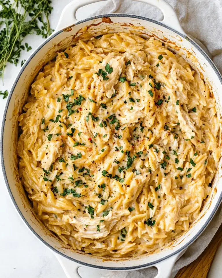 Homemade Creamy Chicken Orzo recipe photo