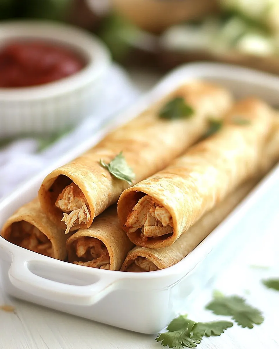 Classic Creamy Chicken Taquitos dish photo