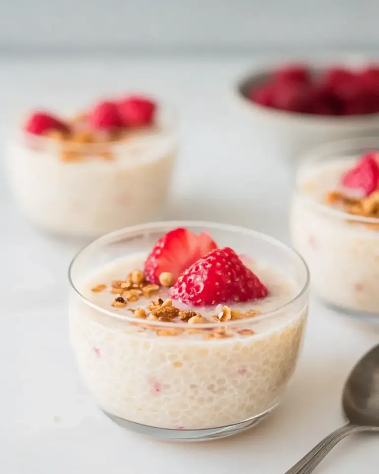 Homemade Creamy Dairy-Free Tapioca Pudding photo