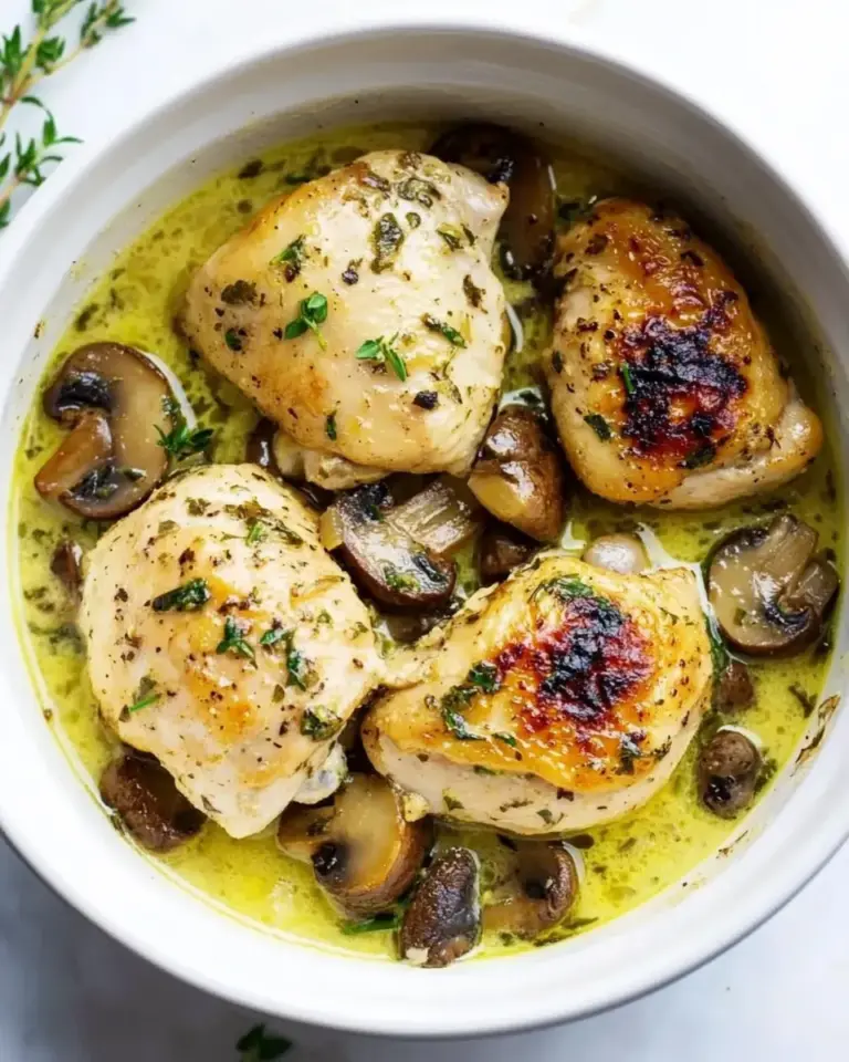 Homemade Creamy Garlic Mushroom Chicken (Instant Pot) recipe photo