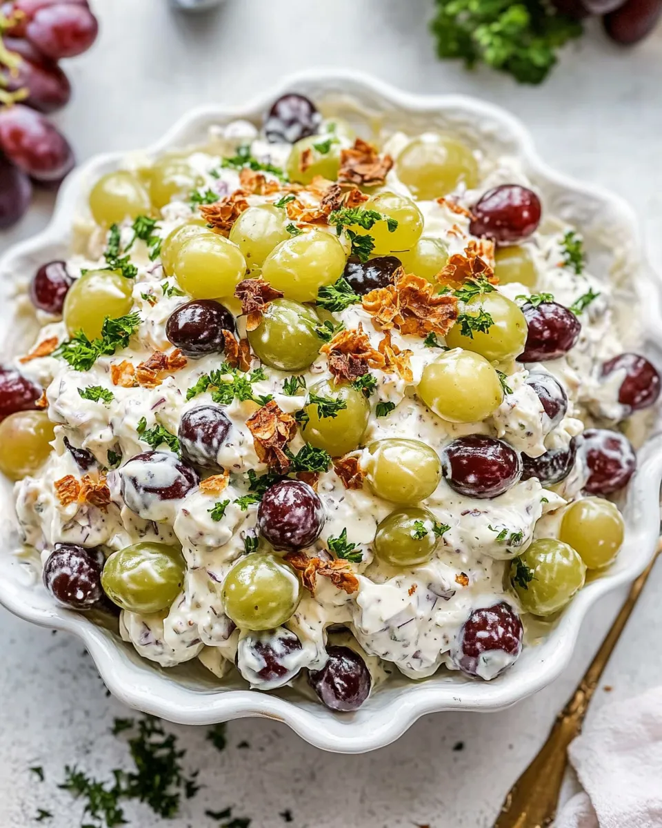 Delicious Creamy Grape Salad dish photo