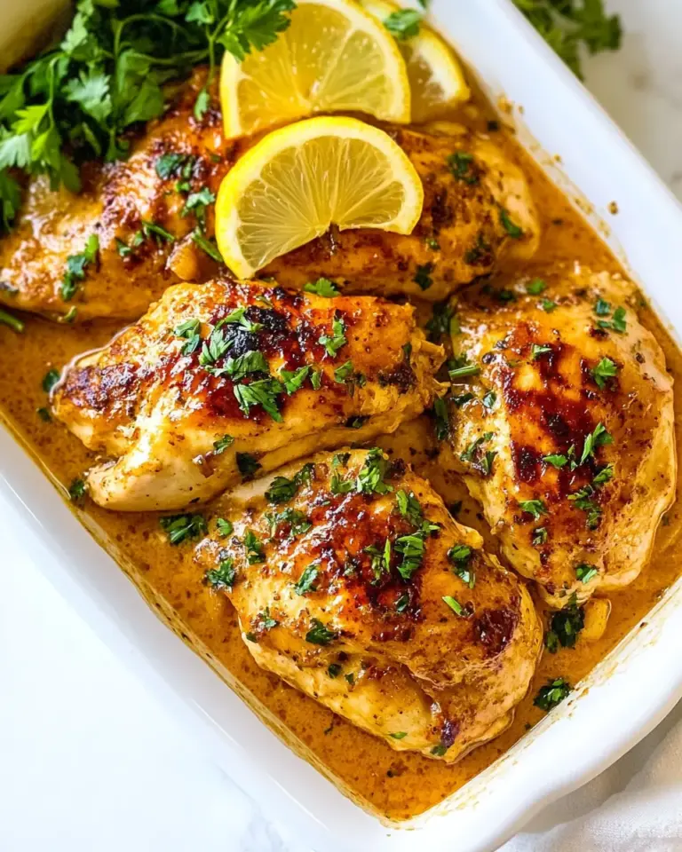 Homemade Creamy Lemon Garlic Chicken recipe photo