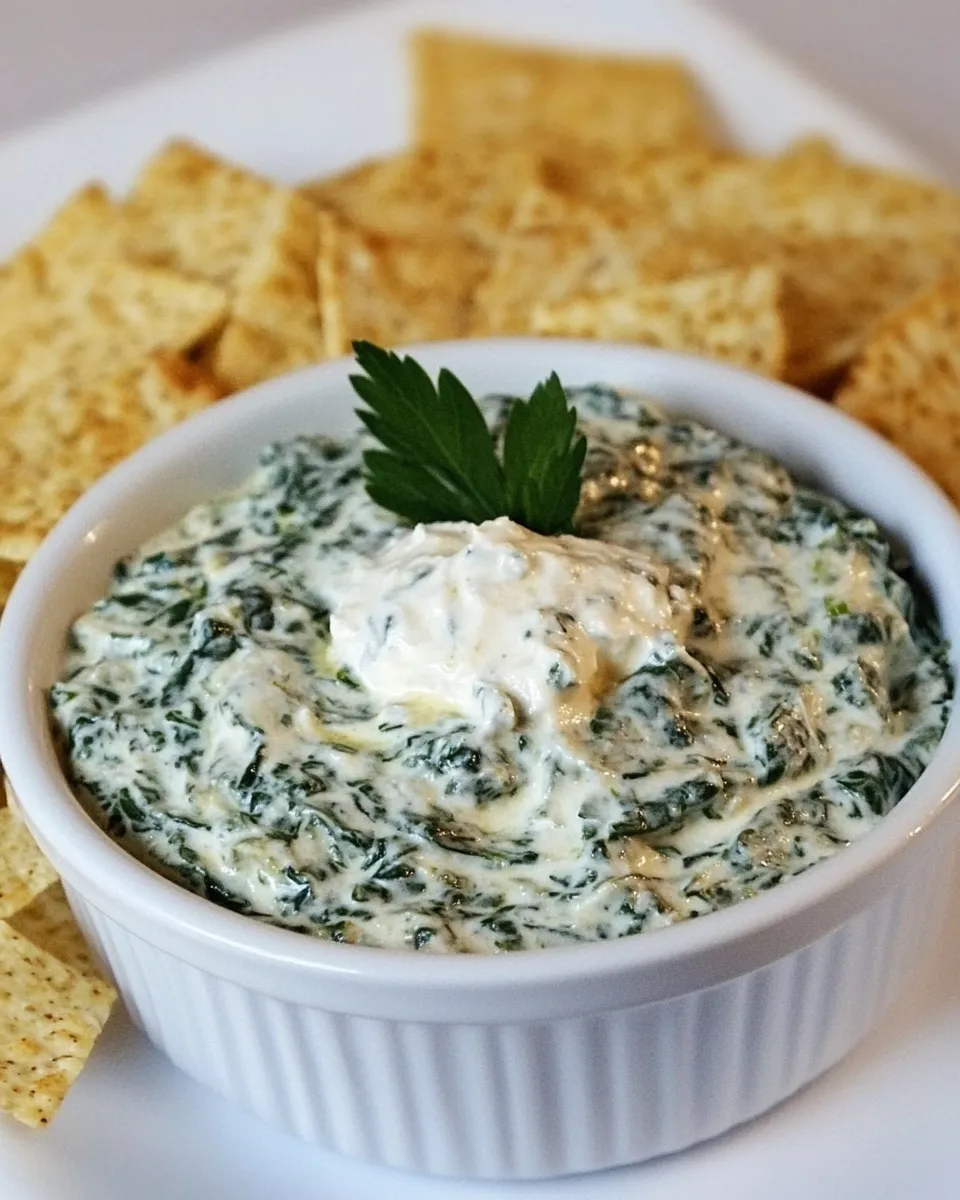 Classic Creamy Parmesan Spinach Dip image