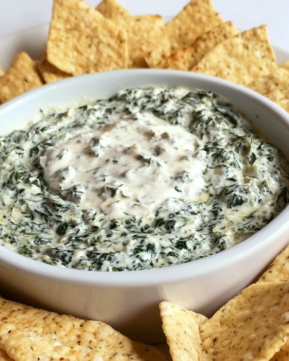 Delicious Creamy Parmesan Spinach Dip dish photo