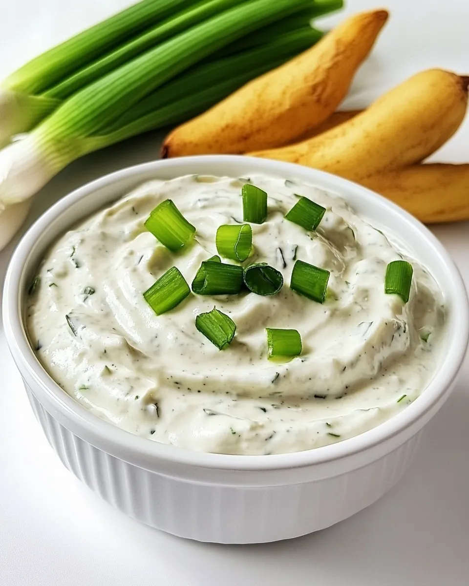 Homemade Creamy Scallion and Yogurt Dip photo