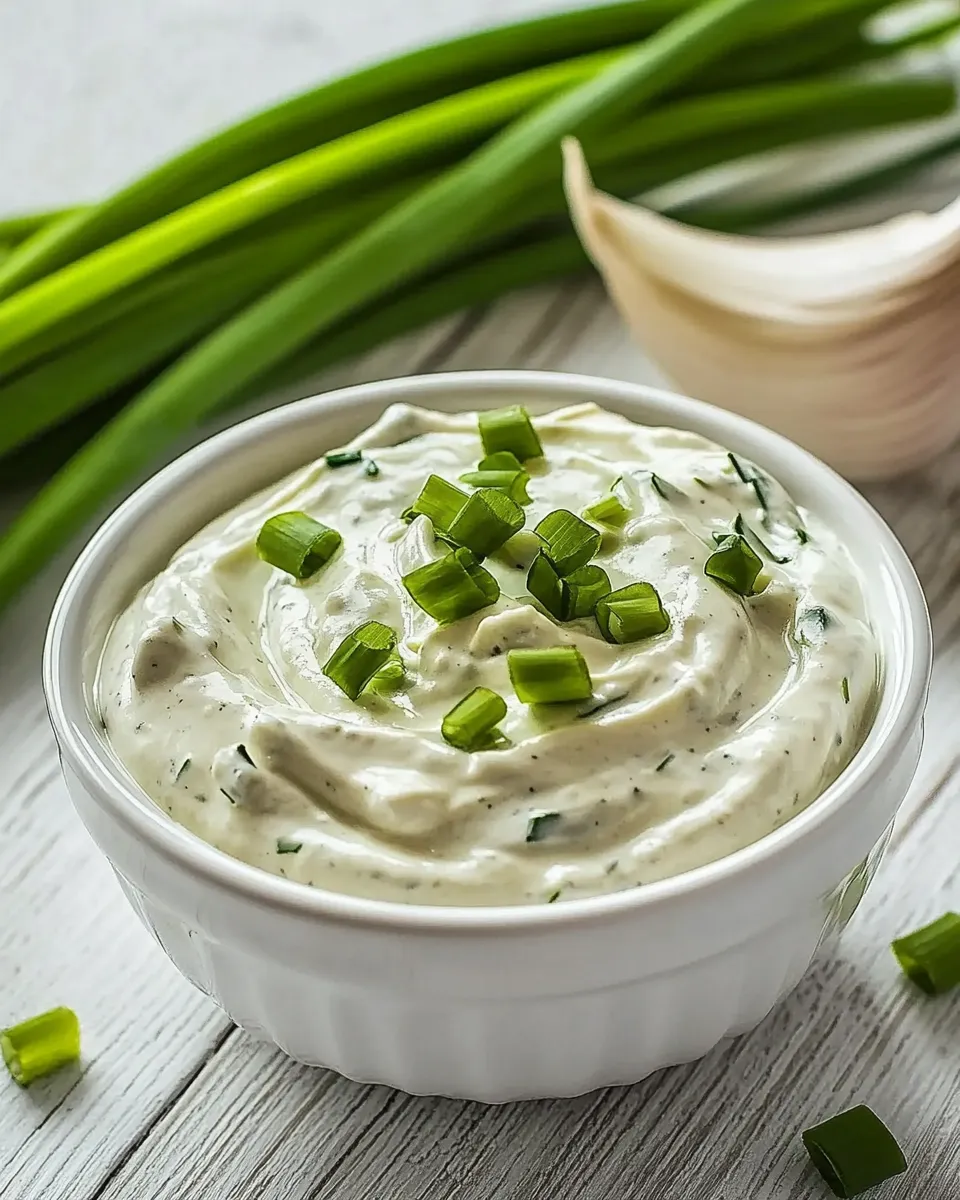 Easy Creamy Scallion and Yogurt Dip recipe photo