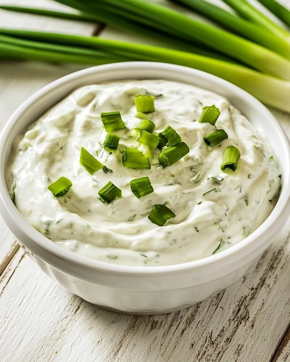 Delicious Creamy Scallion and Yogurt Dip dish photo