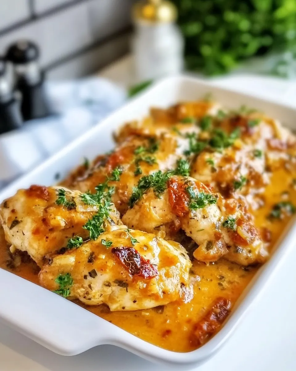 Homemade Creamy Sun Dried Tomato Chicken photo