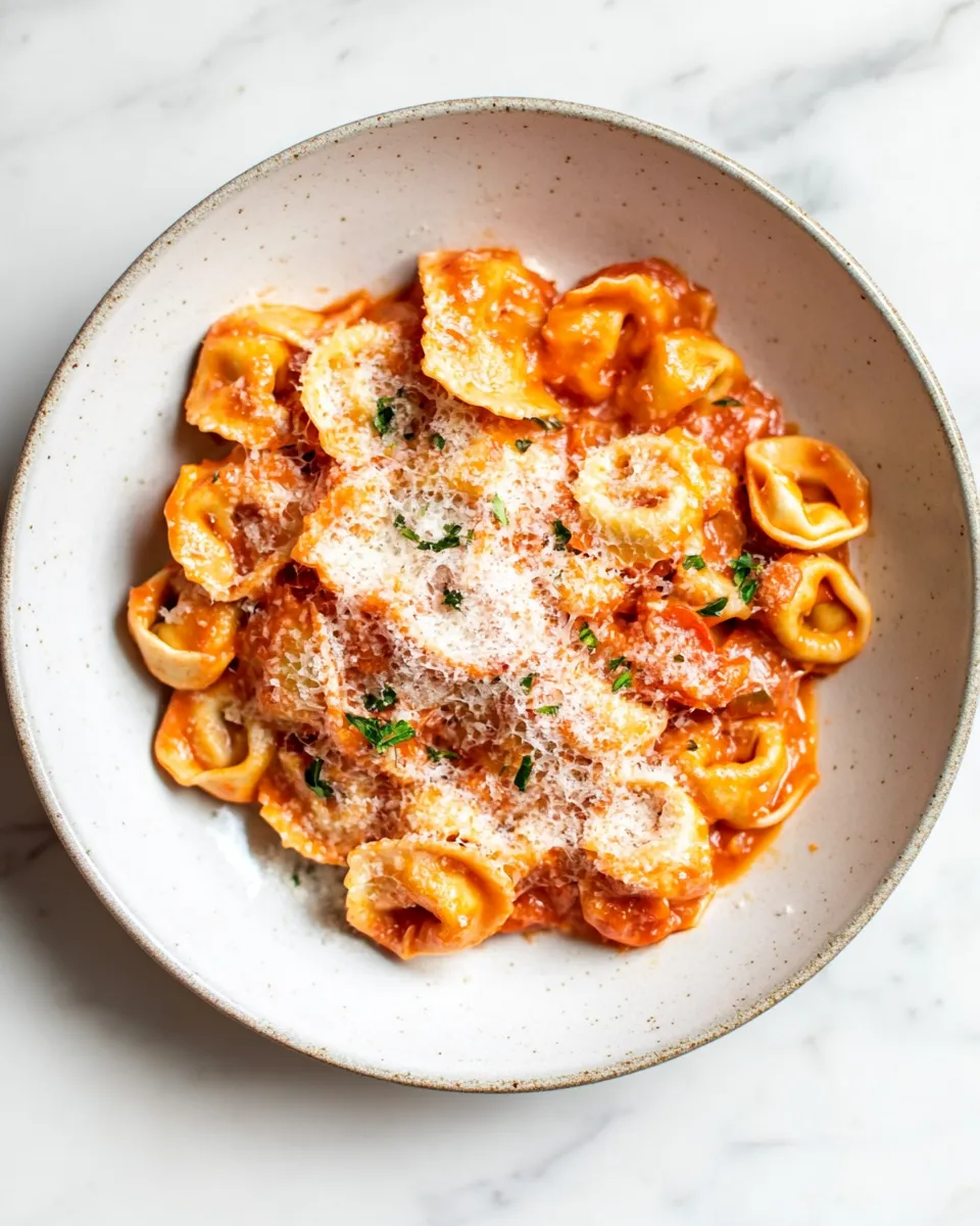 Homemade Creamy Tomato Tortellini (One Pan) photo