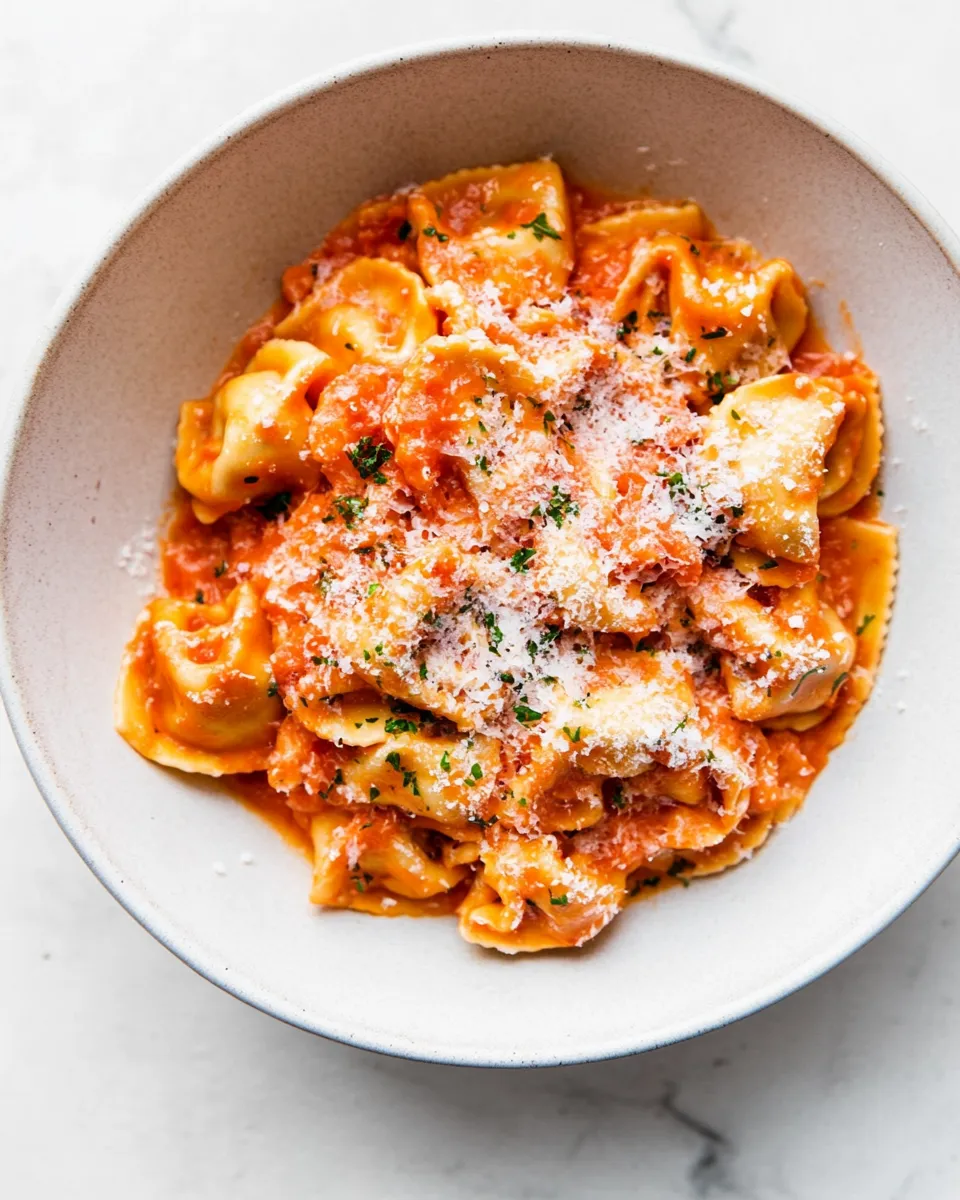 Easy Creamy Tomato Tortellini (One Pan) dish photo