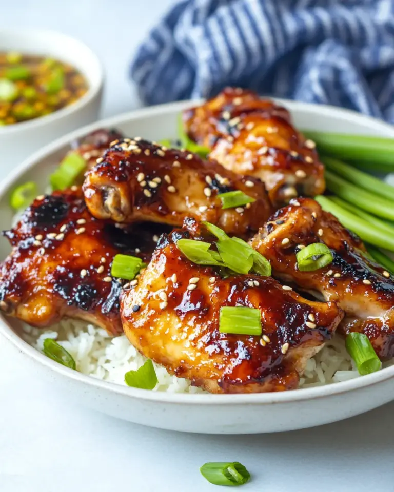 Homemade Crispy Air Fryer Asian Chicken Thighs photo