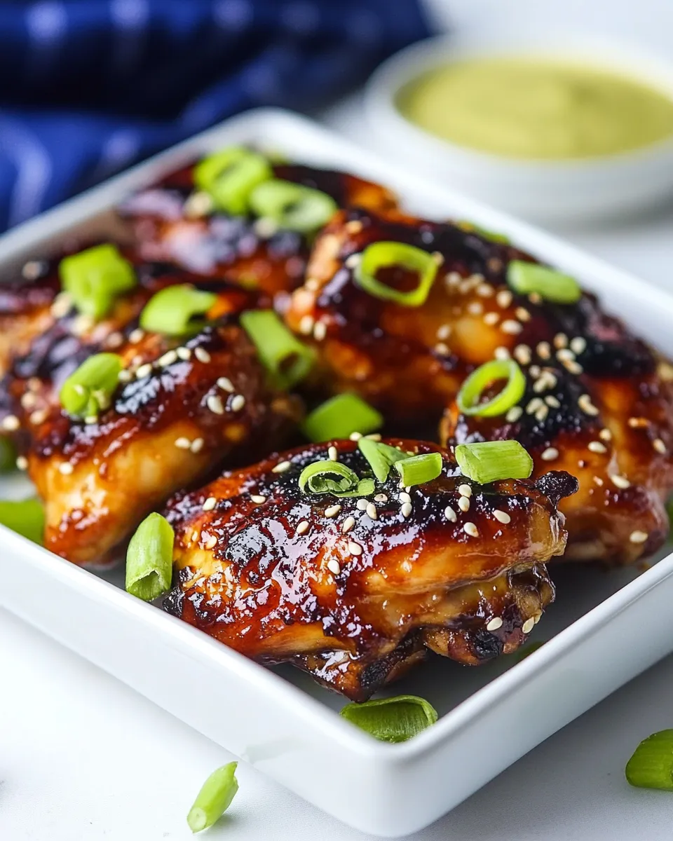 Easy Crispy Air Fryer Asian Chicken Thighs recipe image