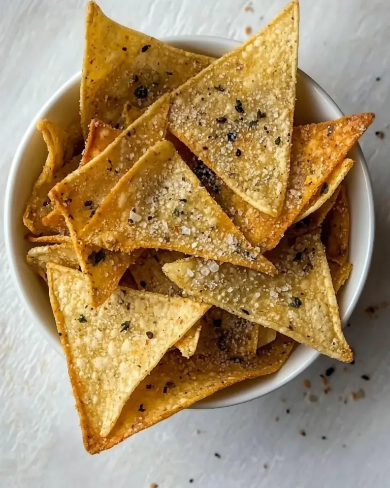 Homemade Crispy Baked Flour Tortilla Chips food shot