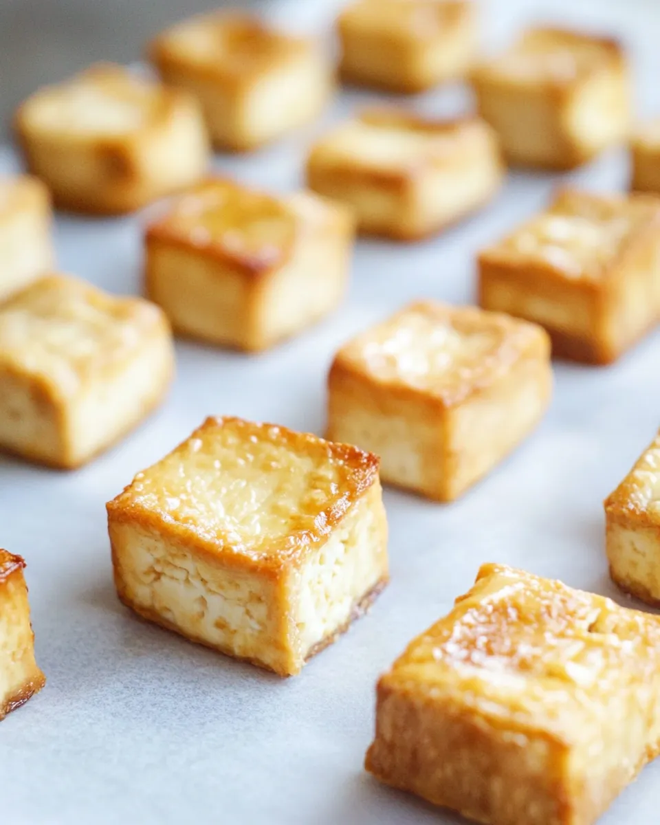 Easy Crispy Baked Tofu recipe photo