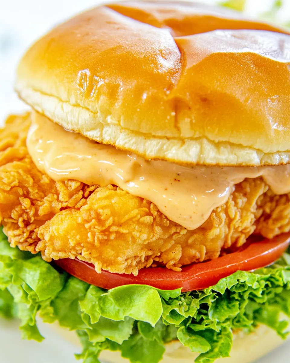 Homemade Crispy Chicken Sandwich photo