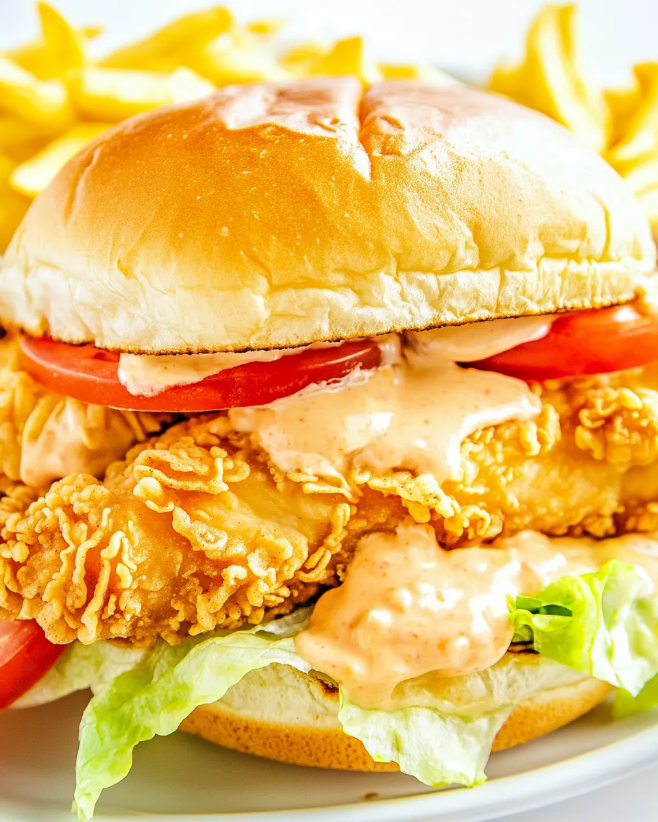 Easy Crispy Chicken Sandwich recipe image