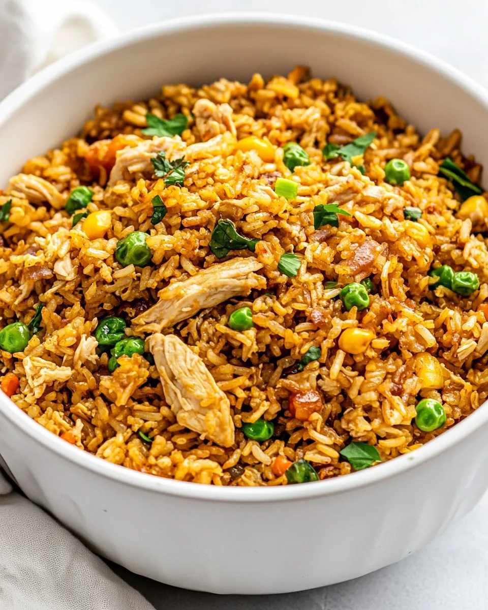 Homemade Crockpot Chicken Fried Rice photo